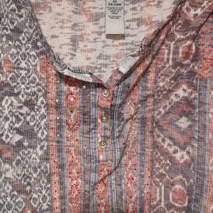 Style & Co. Multicolor Patterned Top